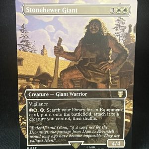 Stonehewer Giant (Borderless) - MTG Proxy Commander: The Lord of the Rings: Tales of Middle-earth