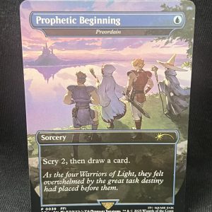 Prophetic Beginning (Borderless) - MTG Proxy Preordain