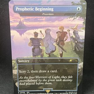 Prophetic Beginning (Borderless) - MTG Proxy Preordain