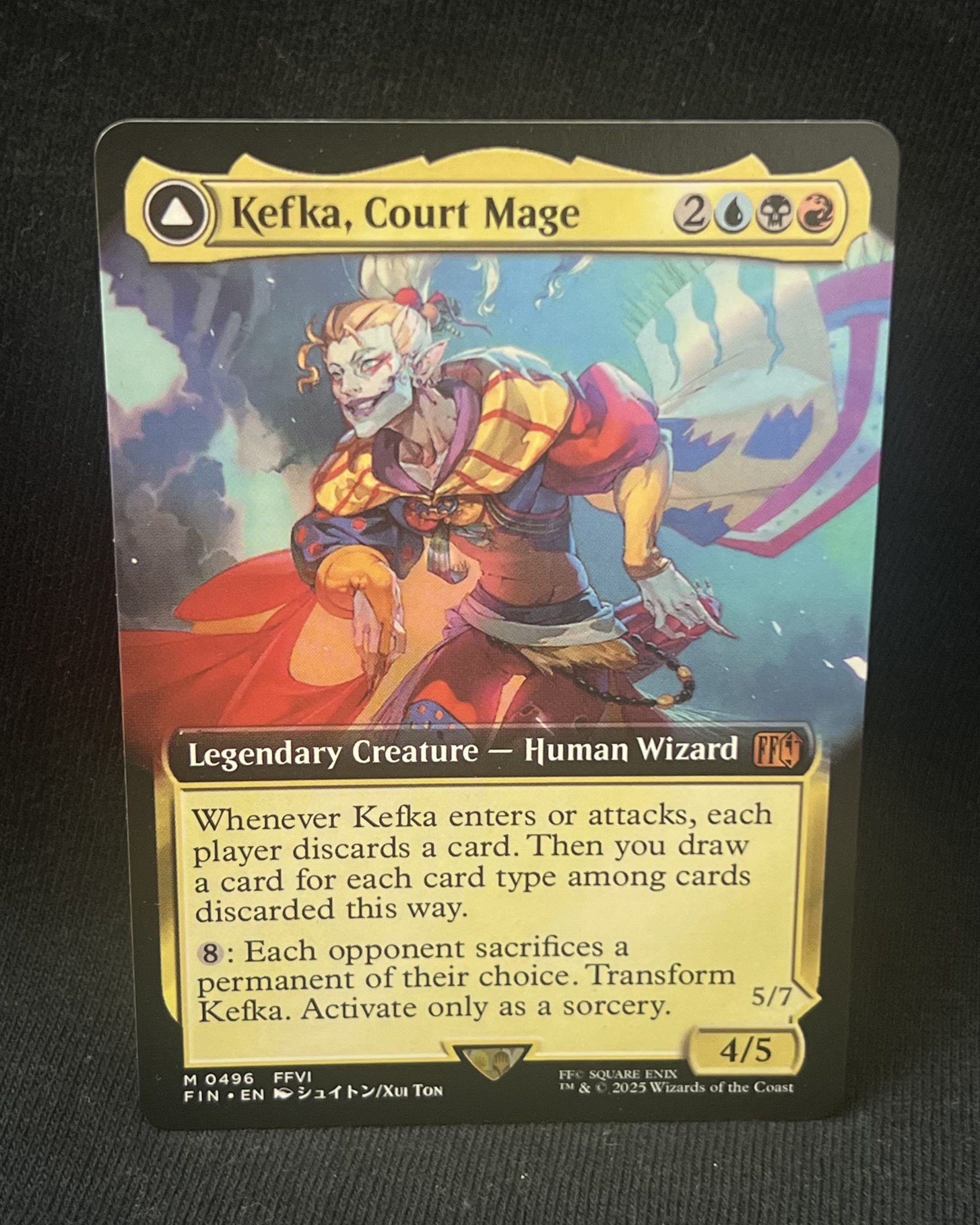 Kefka, Court Mage (Extended Art) - MTG Proxy FINAL FANTASY