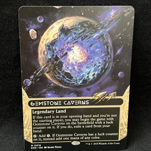Gemstone Caverns (Borderless) - MTG Proxy Edge of Eternities: Stellar Sights