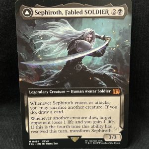 Sephiroth, Fabled SOLDIER (Extended Art) - MTG Proxy FINAL FANTASY