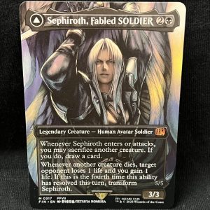 Sephiroth, Fabled SOLDIER (0317) (Borderless) - MTG Proxy FINAL FANTASY