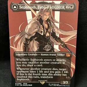 Sephiroth, Fabled SOLDIER (0382) (Borderless) - MTG Proxy FINAL FANTASY