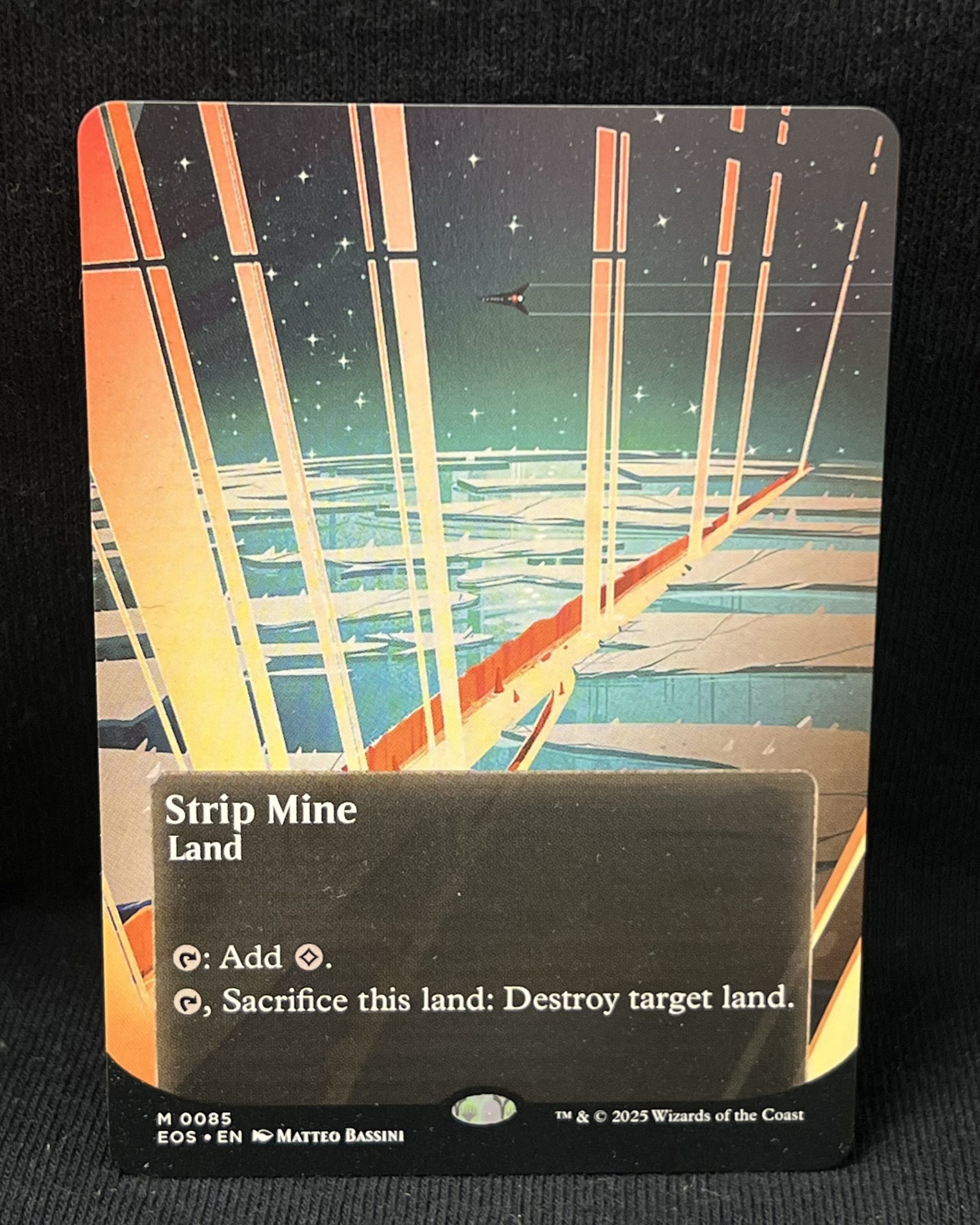 Strip Mine (0085) (Borderless) - MTG Proxy Edge of Eternities: Stellar Sights