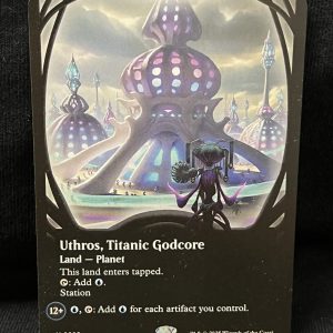 Uthros, Titanic Godcore (Borderless) - MTG Proxy Edge of Eternities