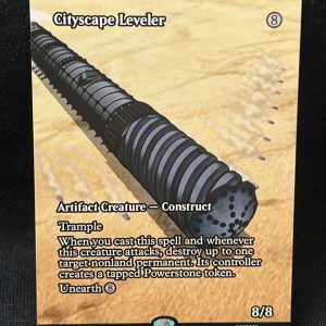 Cityscape Leveler (Borderless) - MTG Proxy Avatar: The Last Airbender: Eternal-Legal