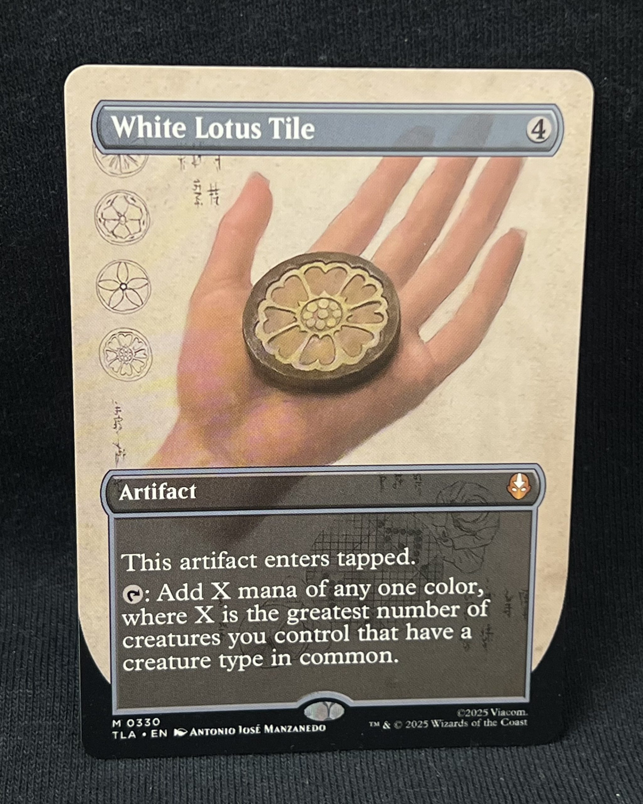 White Lotus Tile (Borderless) - MTG Proxy Avatar: The Last Airbender