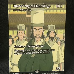 Mayor Tong of Chin Village - MTG Proxy Drannith Magistrate (Borderless) - Avatar: The Last Airbender: Eternal-Legal