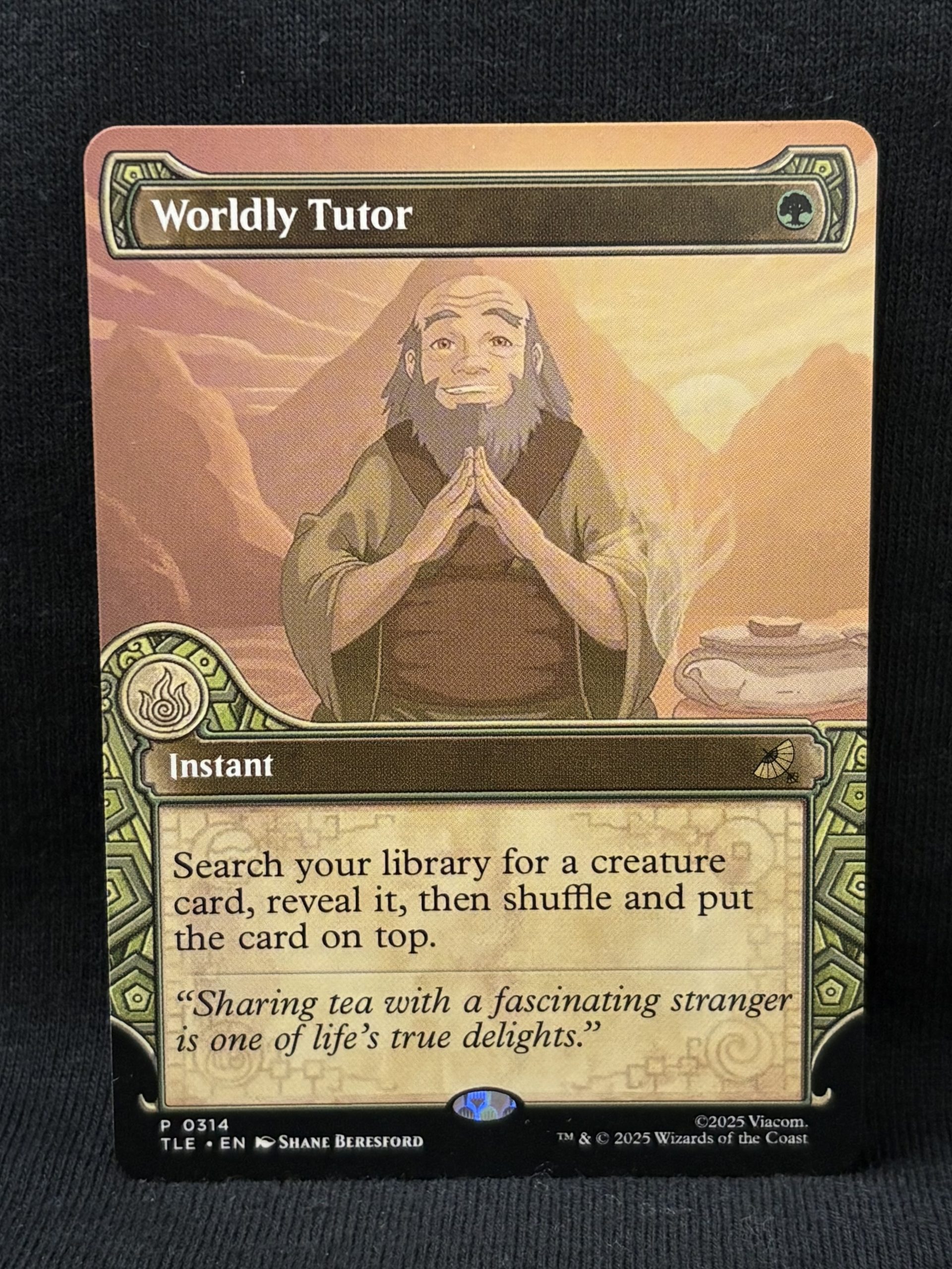 Worldly Tutor (Showcase) - MTG Proxy Avatar: The Last Airbender: Eternal-Legal