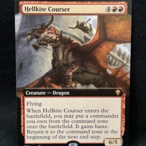 Hellkite Courser (Extended Art) - MTG Proxy Commander Legends
