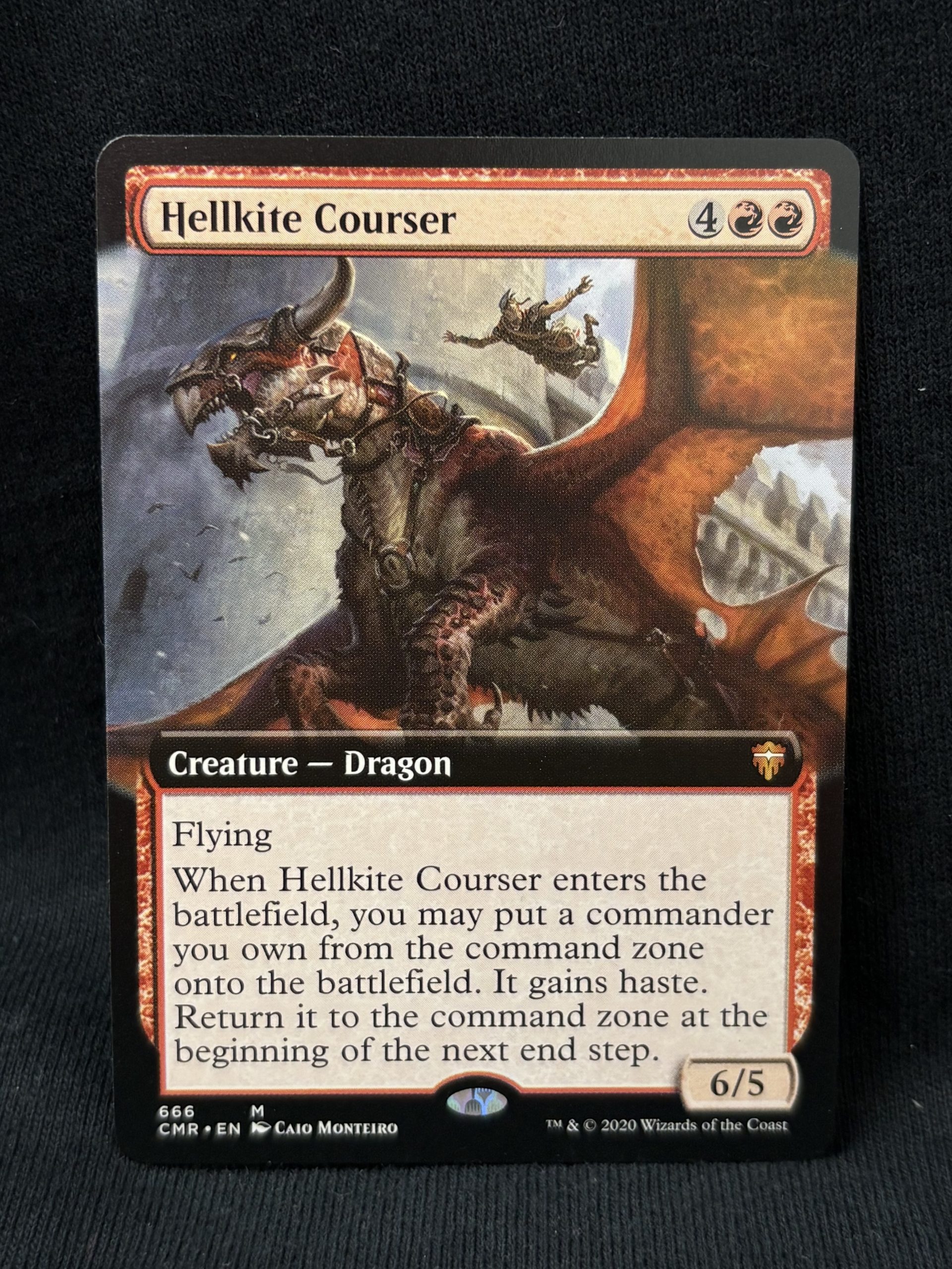 Hellkite Courser (Extended Art) - MTG Proxy Commander Legends