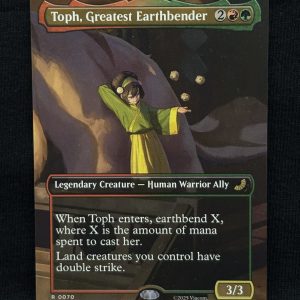 Toph, Greatest Earthbender (Borderless) - MTG Proxy Avatar: The Last Airbender: Eternal-Legal