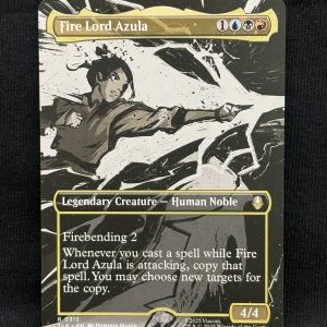 Fire Lord Azula (Borderless) - MTG Proxy Avatar: The Last Airbender