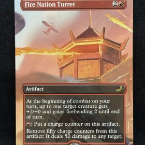 Fire Nation Turret (Borderless) - MTG Proxy Avatar: The Last Airbender: Eternal-Legal