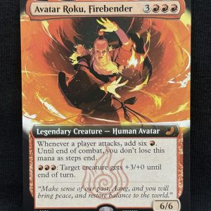 Avatar Roku, Firebender (Extended Art) - MTG Proxy Avatar: The Last Airbender: Eternal-Legal