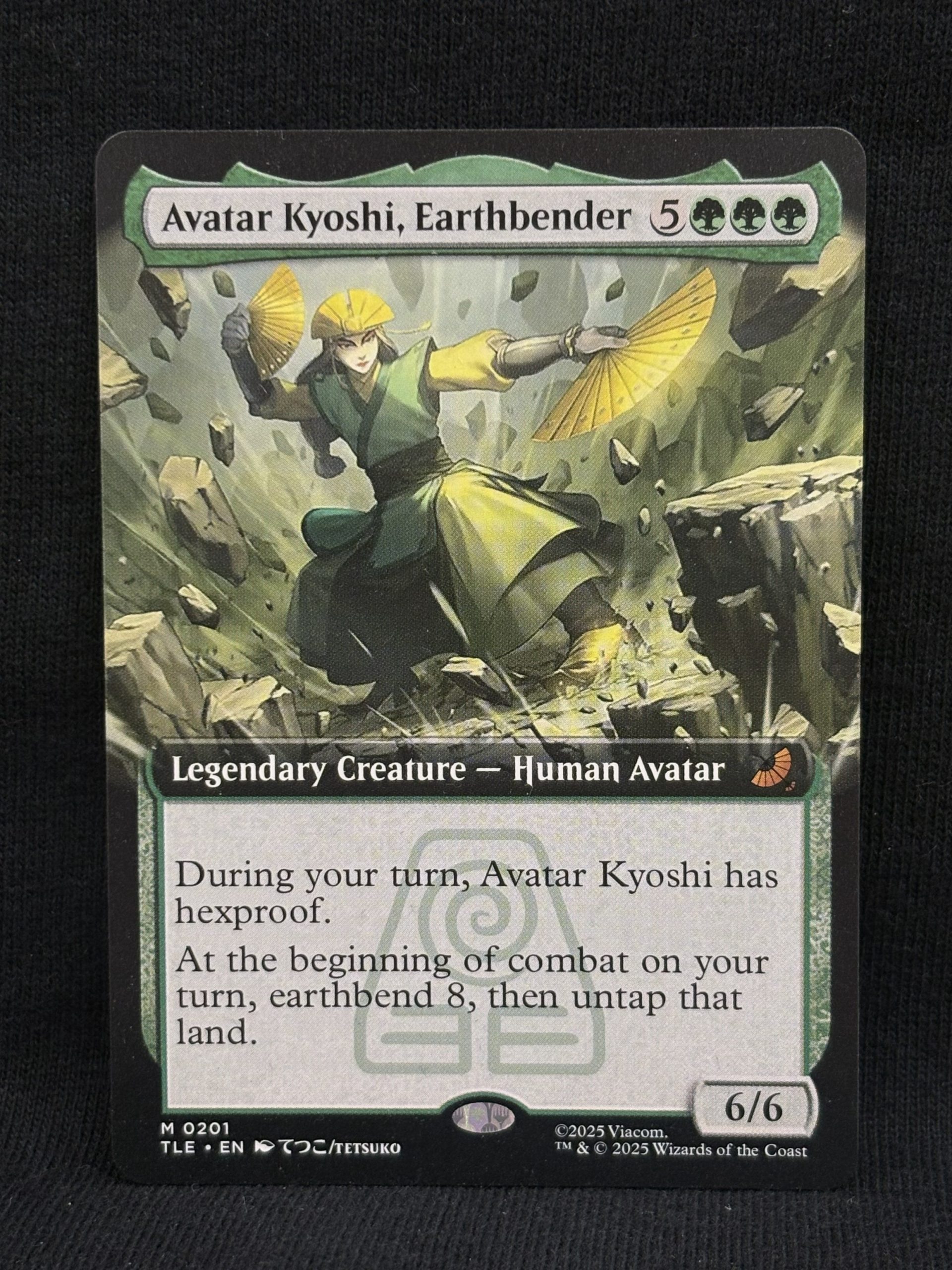 Avatar Kyoshi, Earthbender (Extended Art) - MTG Proxy Avatar: The Last Airbender: Eternal-Legal