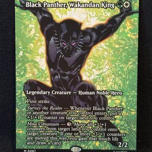 Black Panther, Wakandan King (Borderless) - MTG Proxy Marvel Universe Eternal-Legal