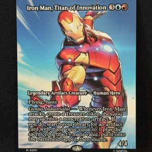 Iron Man, Titan of Innovation (Borderless) - MTG Proxy Marvel Universe Eternal-Legal