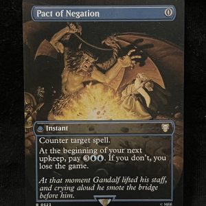 Pact of Negation (Borderless) - MTG Proxy Commander: The Lord of the Rings: Tales of Middle-earth 