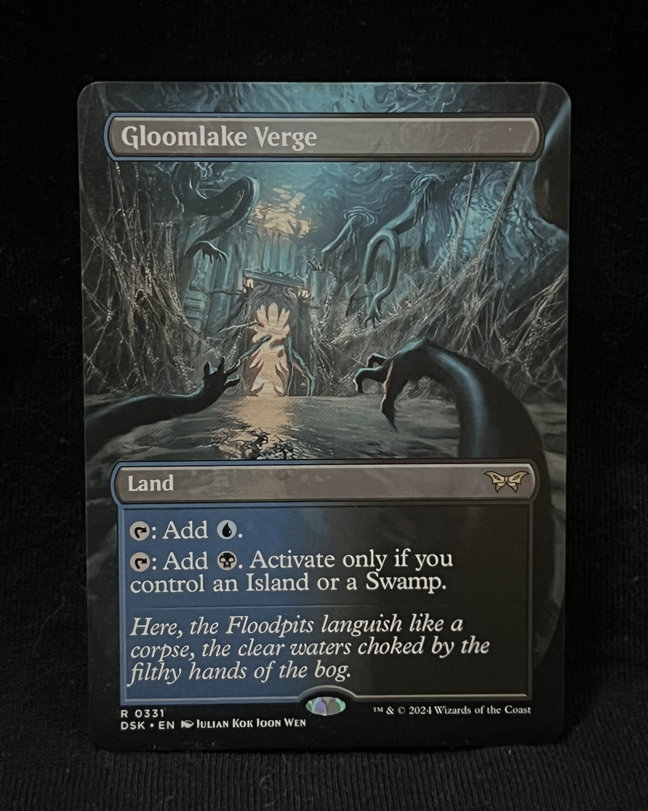 Gloomlake Verge (Borderless) - MTG Proxy Duskmourn: House of Horror