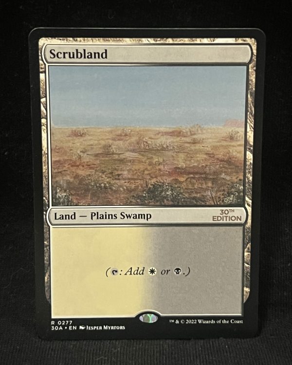 Scrubland - MTG Proxy 30th Anniversary Edition - Proxy King %