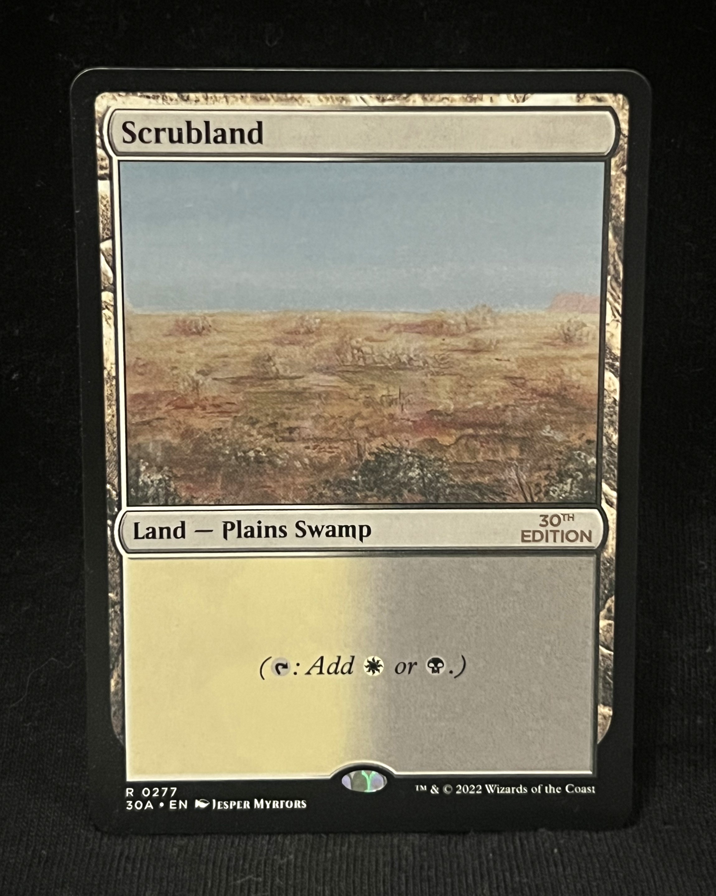 Scrubland - MTG Proxy 30th Anniversary Edition