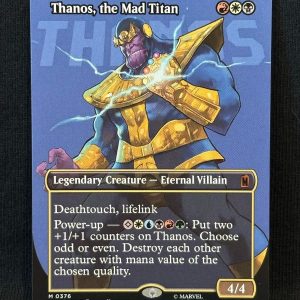 Thanos, the Mad Titan (Borderless) - MTG Proxy Marvel Super Heroes