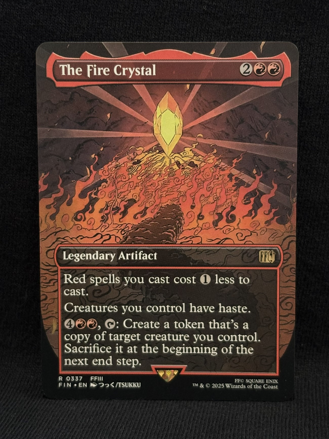 The Fire Crystal (Borderless) - MTG Proxy FINAL FANTASY
