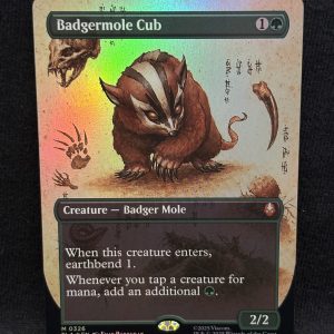 Badgermole Cub (FOIL Borderless) - MTG Proxy Avatar: The Last Airbender