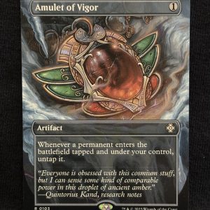 Amulet of Vigor (Borderless) - MTG Proxy Commander: The Lost Caverns of Ixalan