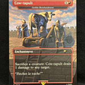 Cow-tapult - Goblin Bombardment - MTG Proxy Secret Lair Drop Series