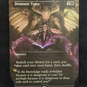 Demonic Tutor (FOIL Borderless) - MTG Proxy Commander Masters