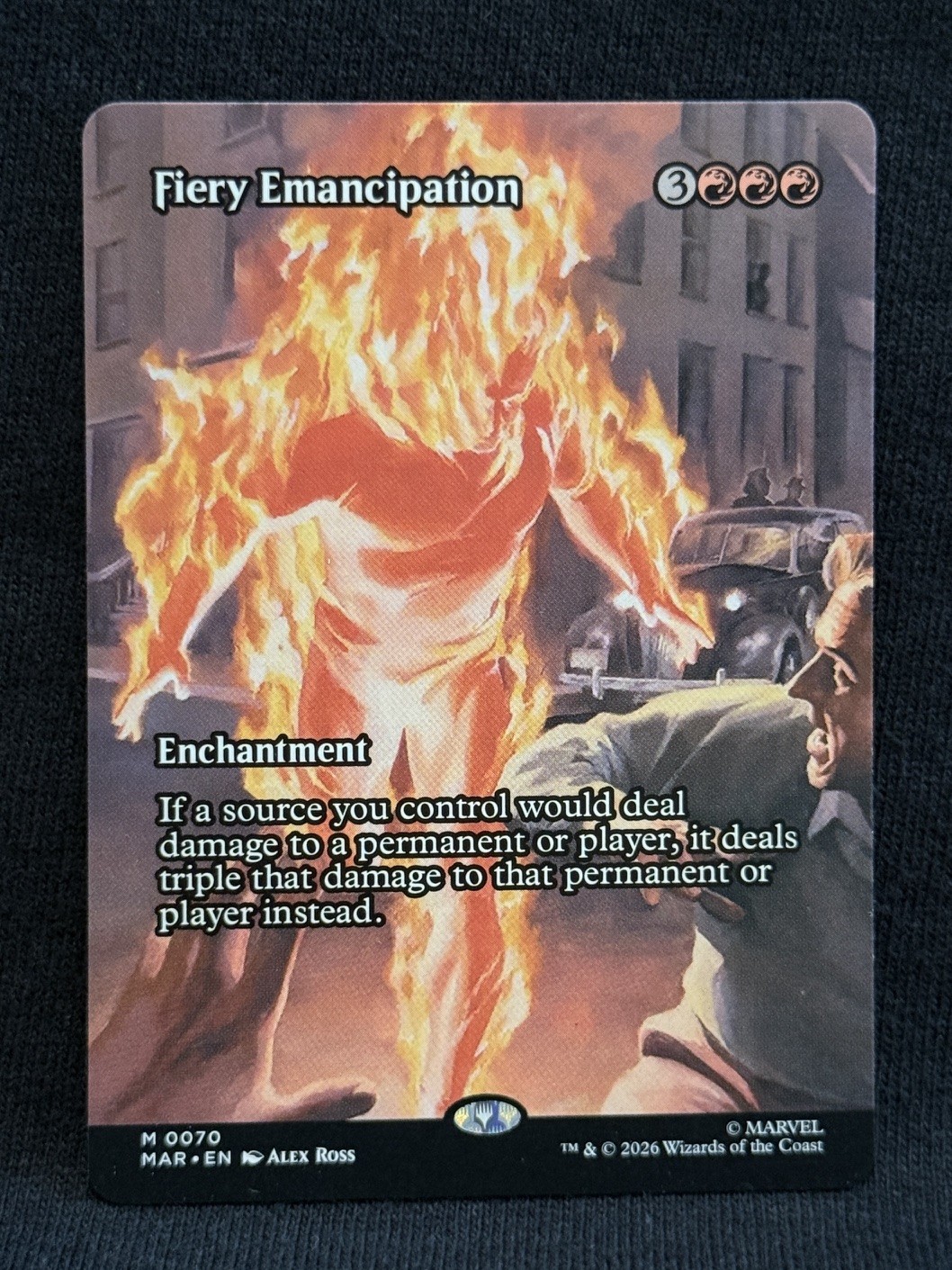 Fiery Emancipation (Borderless) - MTG Proxy Marvel Universe