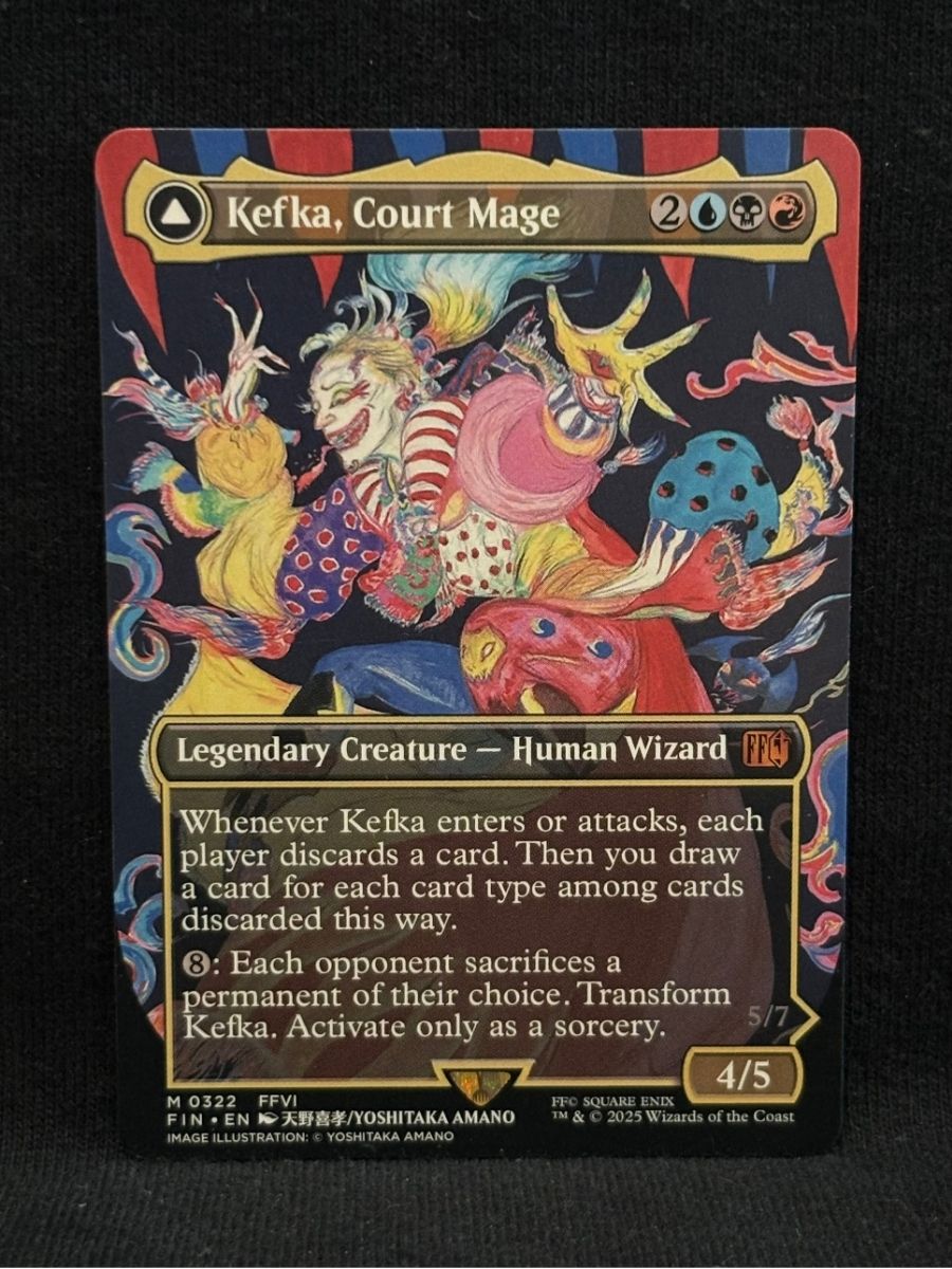 Kefka, Court Mage (Borderless) - MTG Proxy Final Fantasy