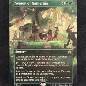 Season of Gathering (Borderless) - MTG Proxy Bloomburrow