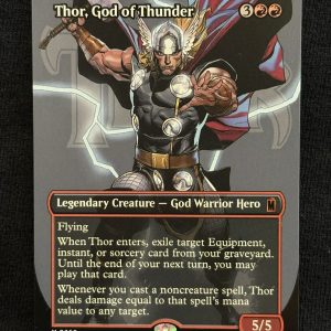 Thor, God of Thunder (Borderless) (0369) - MTG Proxy Marvel Super Heroes