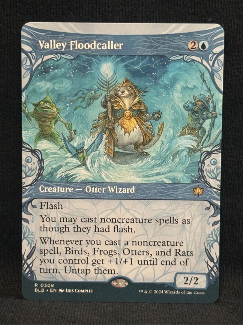 Valley Floodcaller (Showcase) - MTG Proxy Bloomburrow