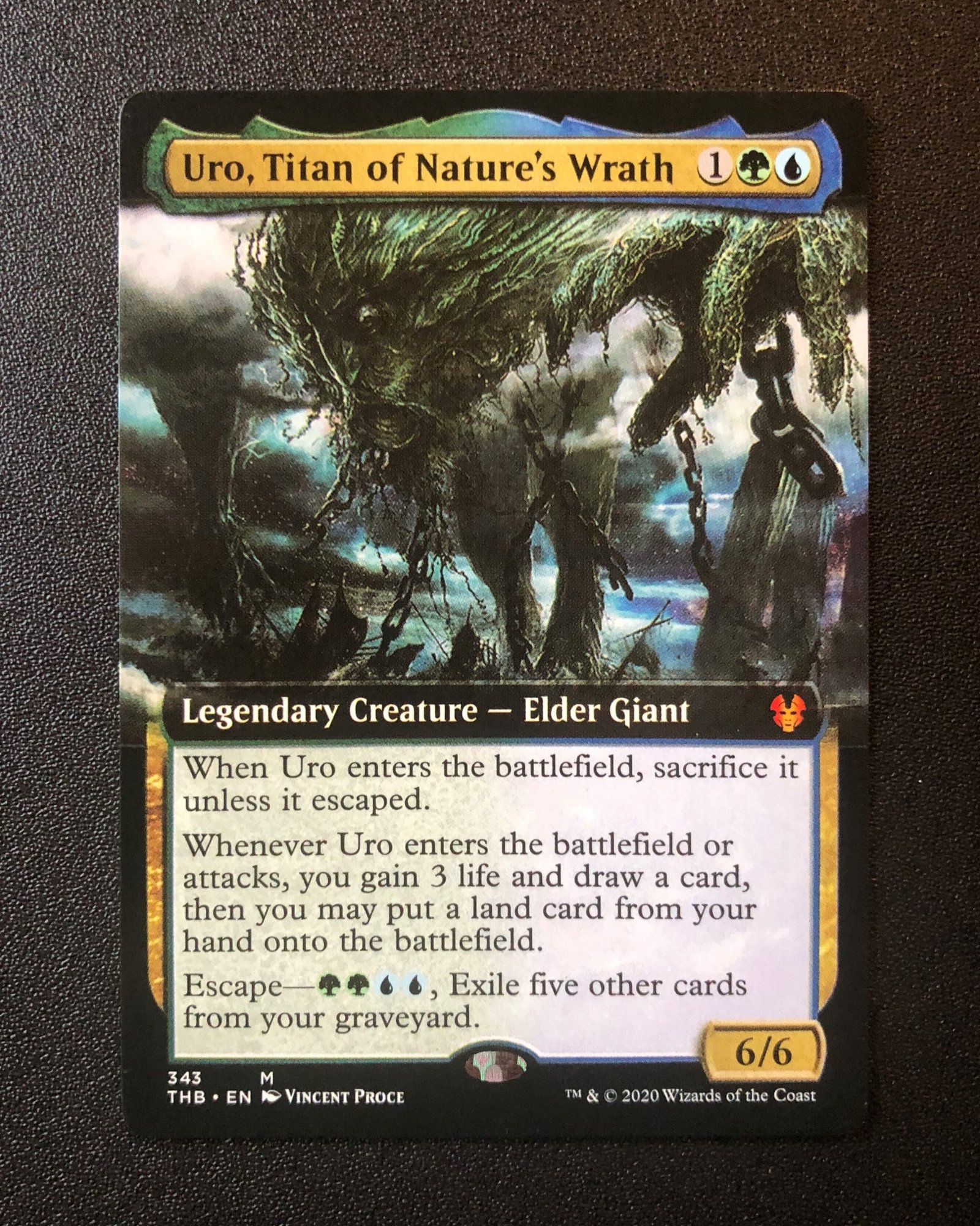 Uro, Titan of Nature's Wrath (Showcase) - MTG Proxy Theros