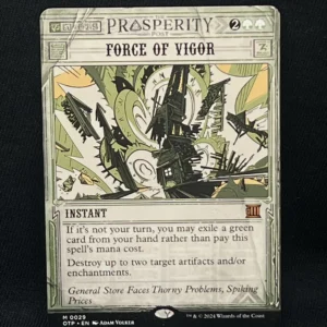 Force of Vigor - MtG Proxy Outlaws of Thunder Junction: Breaking News