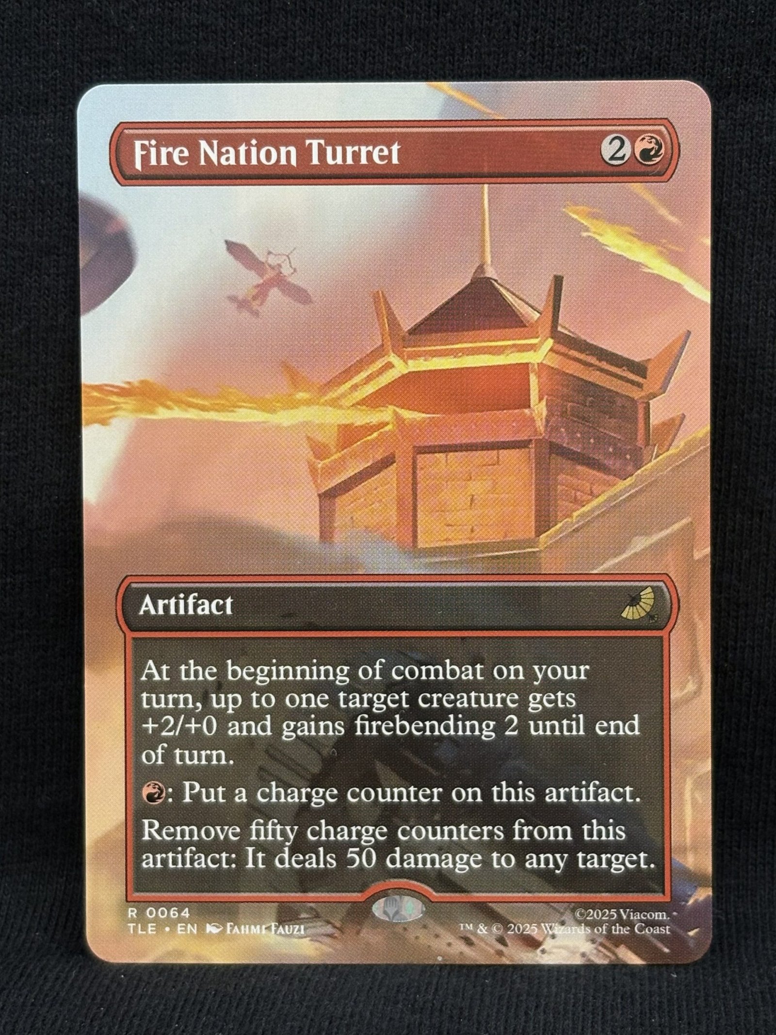 Fire Nation Turret (Borderless) - MTG Proxy Avatar: The Last Airbender: Eternal-Legal