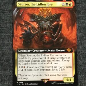 Sauron, the Lidless Eye (Extended Art) - MTG Proxy Universes Beyond The Lord of the Rings: Tales of Middle-earth