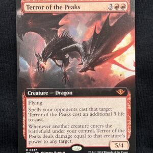 Terror of the Peaks (Extended Art) - MTG Proxy Outlaws of Thunder Junction