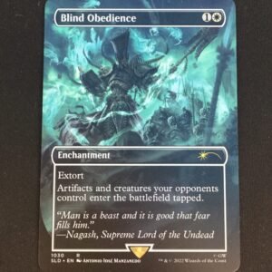 Blind Obedience (Borderless) - MTG Proxy Secret Lair Drop Series