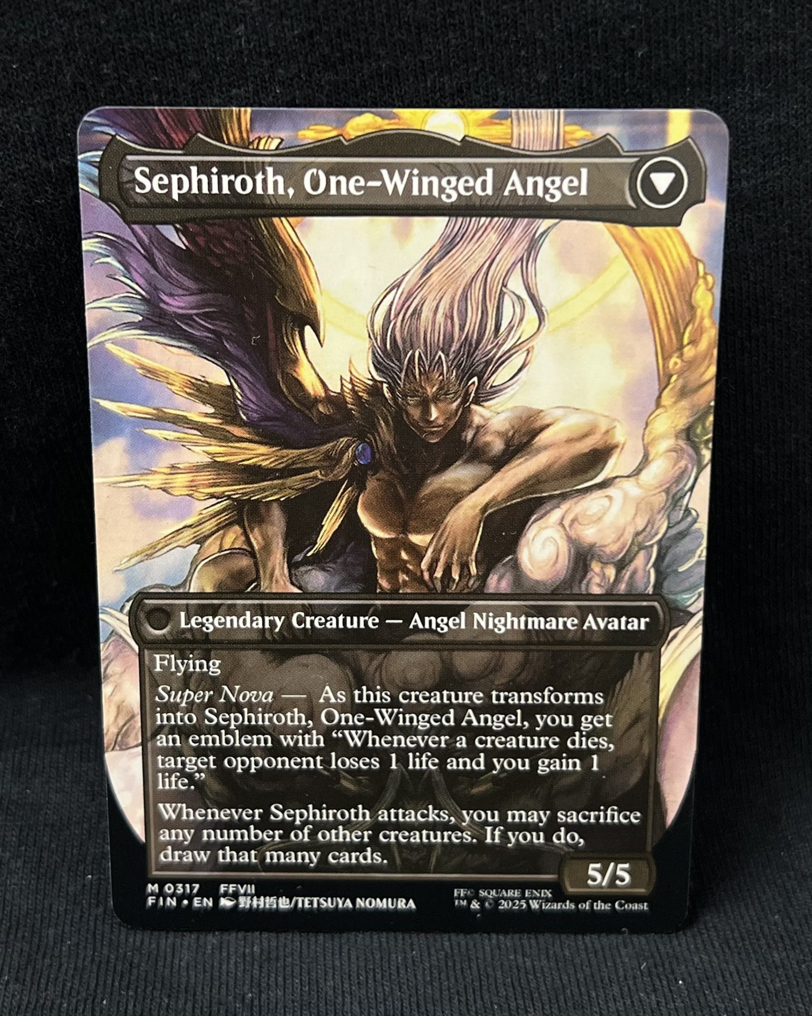 Sephiroth, Fabled SOLDIER (0317) (Borderless) - MTG Proxy FINAL FANTASY - Image 2