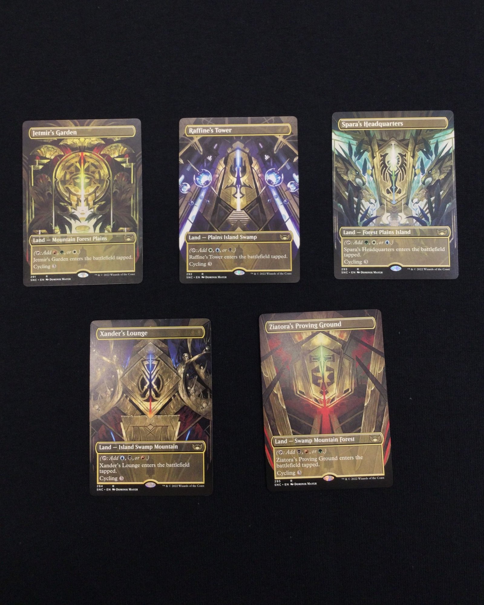 Cycling Land Triome Set - MtG Proxy Streets of New Capenna