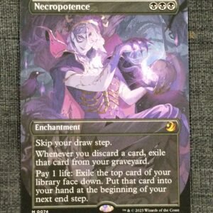 Necropotence (Anime Borderless) - MTG Proxy Wilds of Eldraine: Enchanting Tales