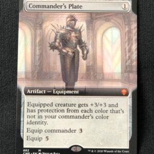 Commander's Plate (Showcase) - MTG Proxy Commander Legends