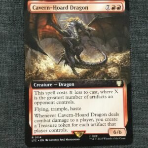 Cavern - Hoard Dragon (Extended Art) - MTG Proxy Commander: The Lord of the Rings: Tales of Middle-earth