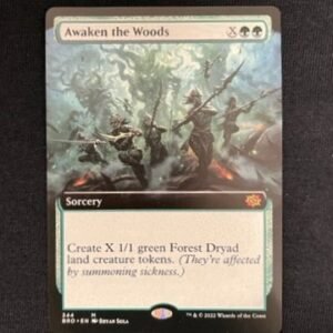 Awaken the Woods (Extended Art) - MTG Proxy The Brother's War